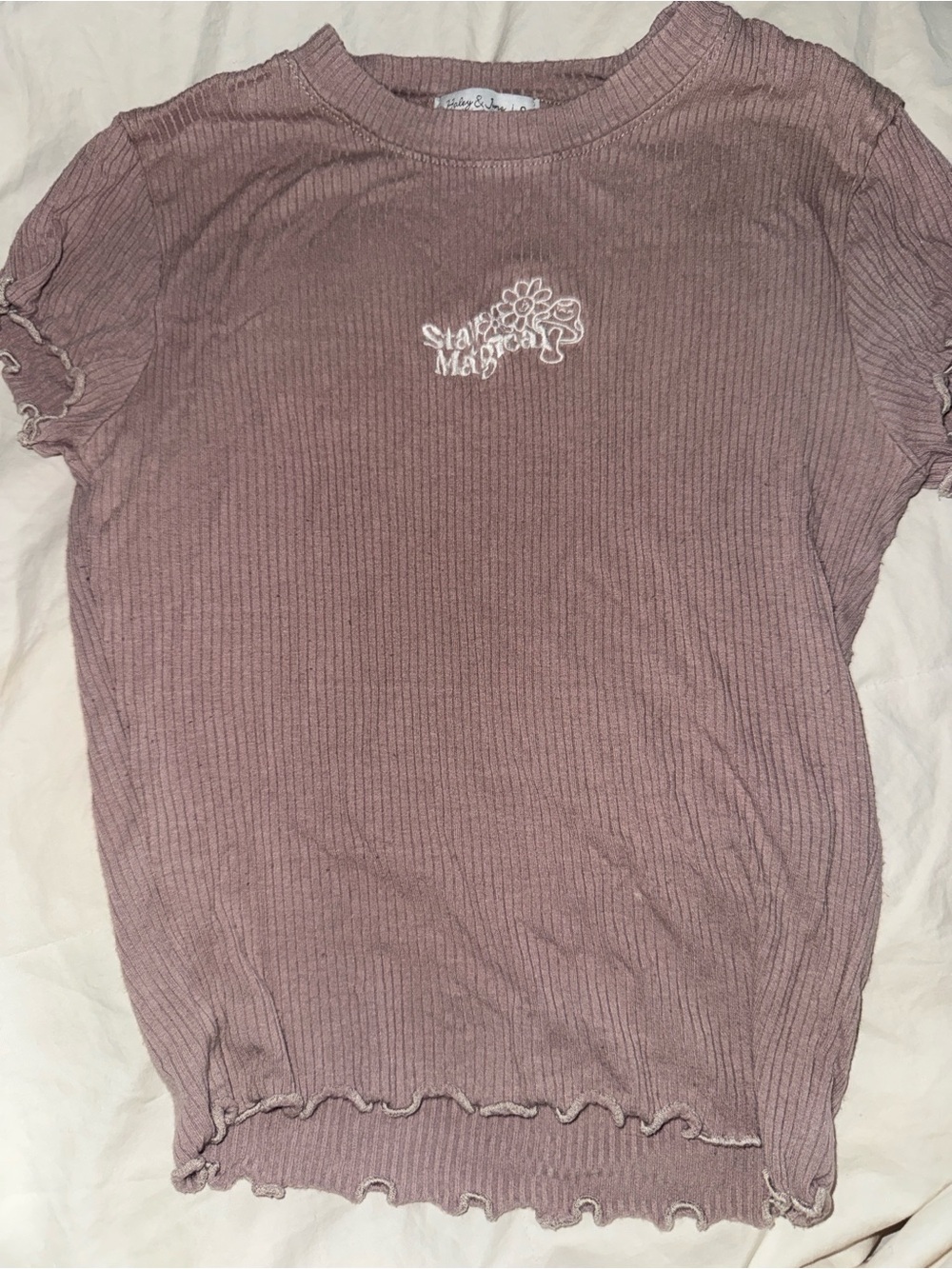 4 small assorted Ribbed Tee’s - Picture 4 of 5